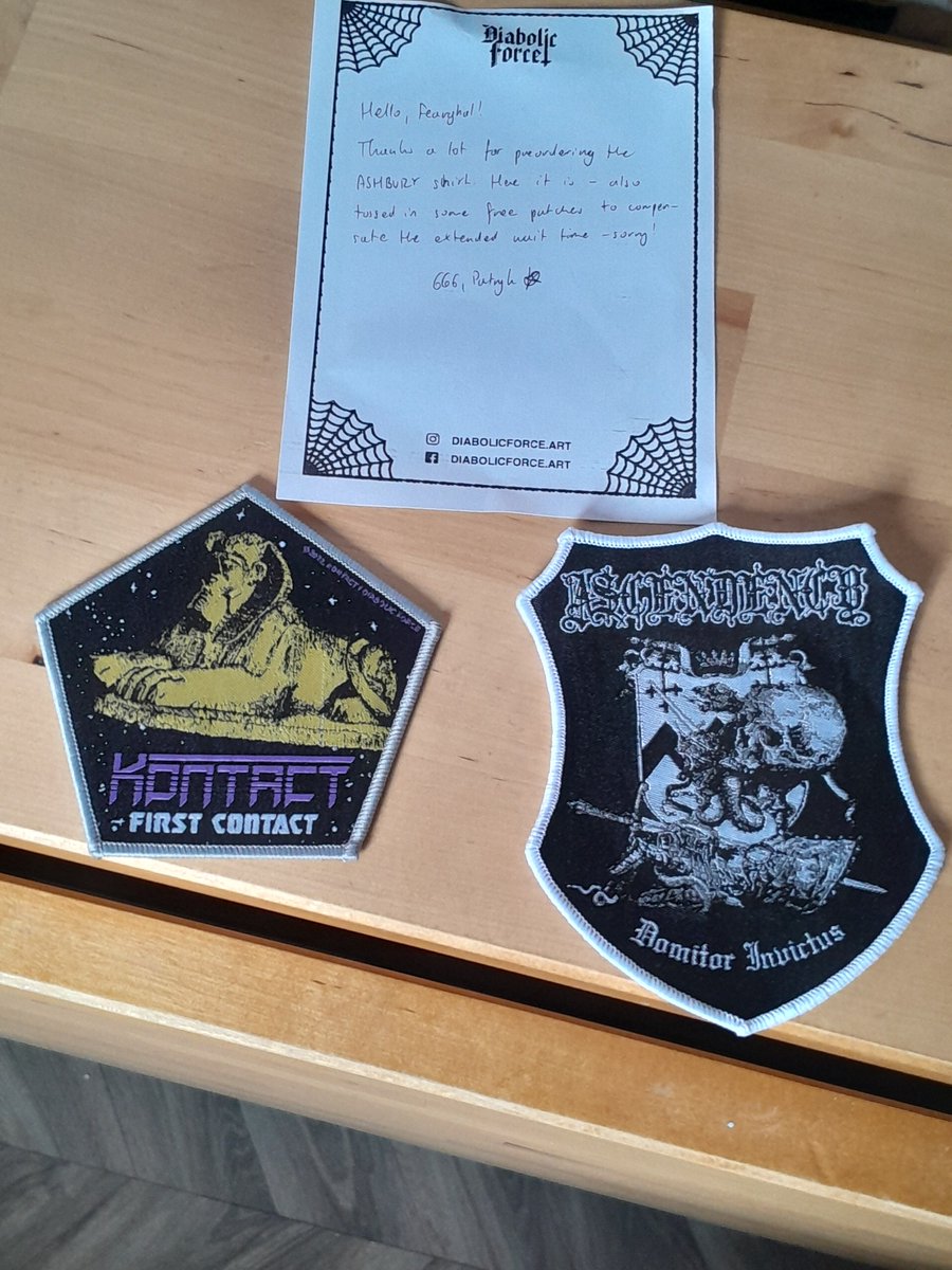feckinmetalcast's tweet photo. Now that's customer service

#DiabolicForce #Ashbury https://t.co/X61kNHfVUz