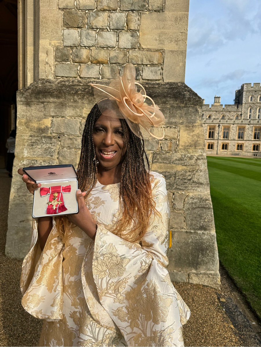 Humbled to receive my OBE, presented by Princess Anne at Windsor Castle. What a truly fantastic day! #music -#arts #charity @FloellaBenjamin @DoverBishop @BBCCWR @BBCNews @itvnews @live_coventry @WarwickshireNow @birmingham_live @coventrycc @TaiwoOwatemi @TalkTV @ITVCentral