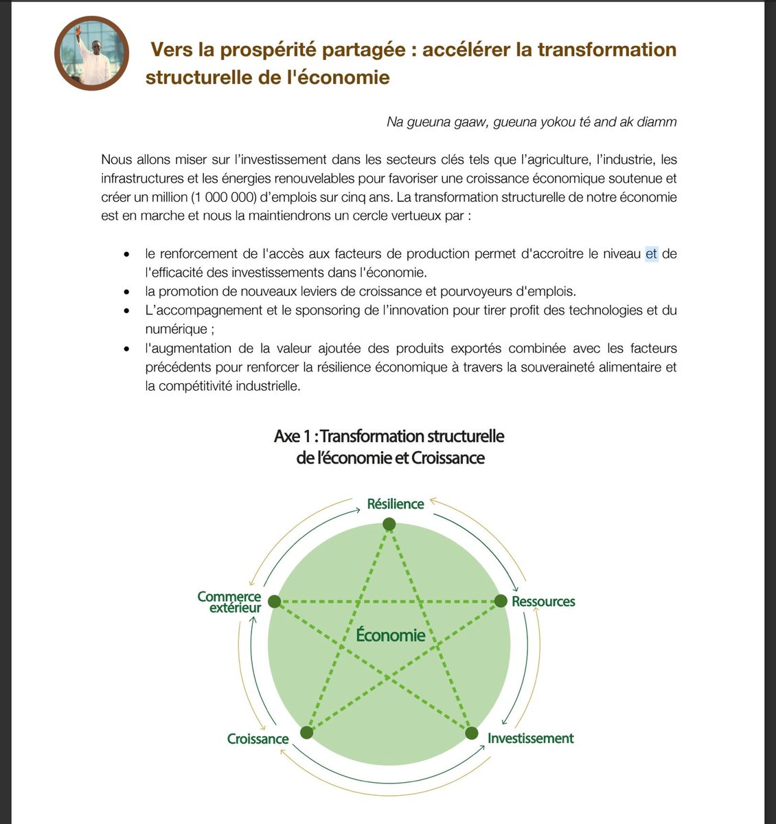 Amadou Bâ propose un programme ambitieux qui met l’accent sur l’investissement stratégique dans des secteurs clés pour le développement du Sénégal. Bou campagne bi nekh baniou fatei ce riche programme ☺️☺️☺️👌👌✅✅✅🇸🇳🇸🇳🇸🇳🇸🇳🇸🇳
#ABMoyNiveauBi #ensemblepourlaprosperitépartagée
