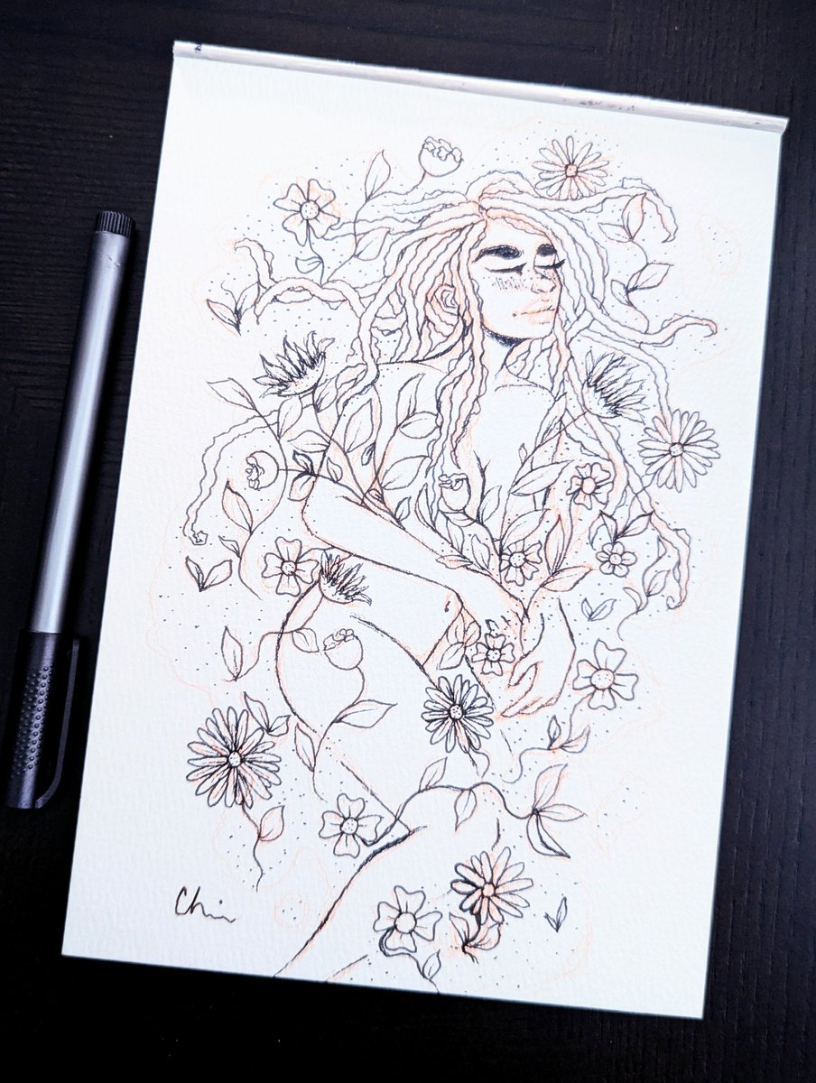 illychristy's tweet photo. "From my rotting body, flowers shall grow and I am in them and that is eternity." -Edvard Munch #Flowers #Death #Sketching https://t.co/FPsdP2utmE