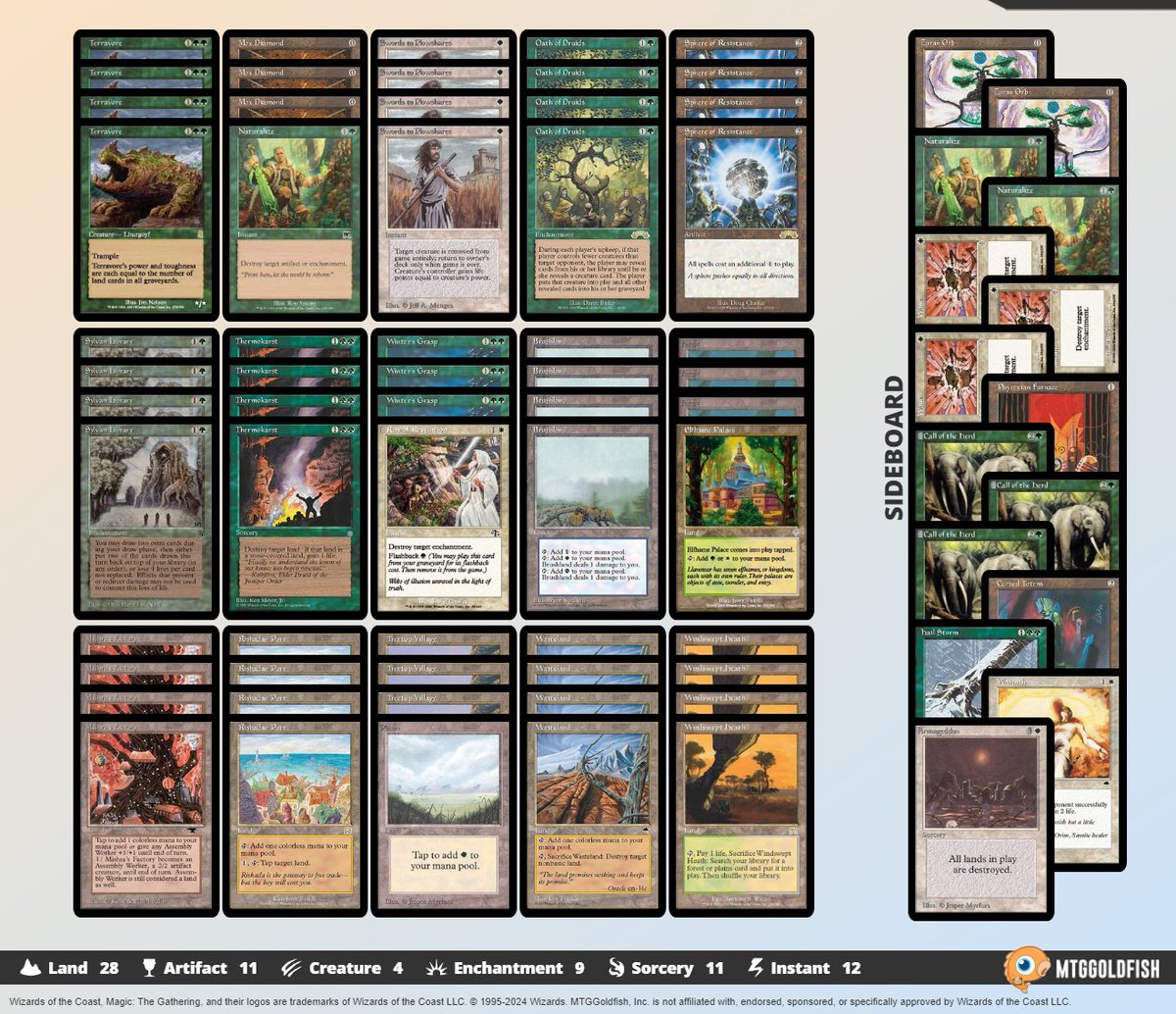 Buenas chicos PREMODERNOS 🖖
Esta noche a las 22 h 🇪🇸 tenemos otra eliminatoria de 1/8 del HISPANOESFERA de Marzo
twitch.tv/old_school_mtg…

🇪🇸 Jesús Palo "Yisu"
RG GOBLINS 👺
mtggoldfish.com/deck/6268968#p…
⚔️
🇪🇸 Albert Buils
GW OATH PONZA
mtggoldfish.com/deck/6268976#p…

No falteis a la cita 😉
