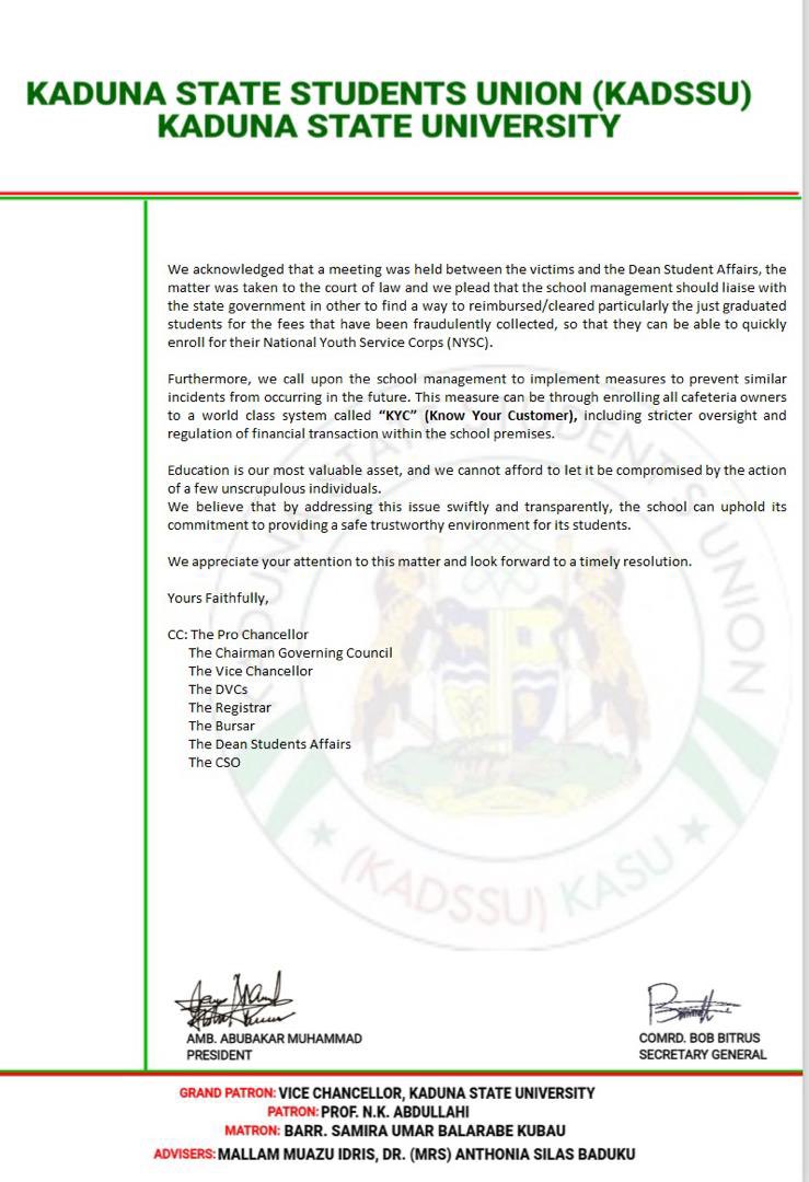 aesha__aa's tweet photo. KASU students need your help please. 
SCHOOL FEES FRAUD
The fraudsters have been caught since January but nothing has been done.
Please RT 
#justiceforKASUstudents https://t.co/ltRiIwjQTf