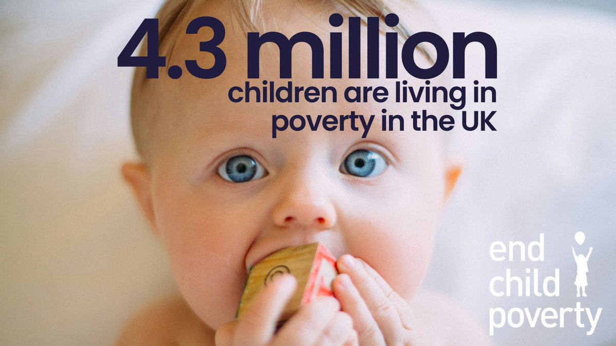 ⚠️ The @DWPgovuk has today released its Households Below Average Income statistics, which show that child poverty has reached a record high – with 4.3 million children in the UK now below the poverty line.