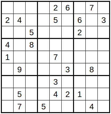 robakun2011's tweet photo. #数独 #sudoku #ナンプレ #numberplace
9x9・重ね合わせ問題です(*^^*)
基本的な解き方で解けます(^_-)❤️
#robakun https://t.co/JSIHpDM0cN