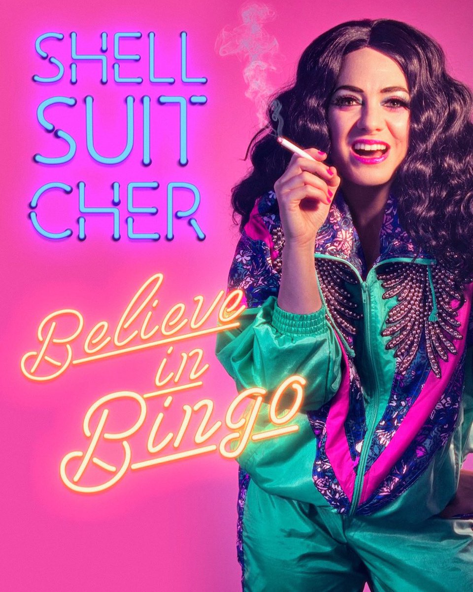 *NEW venue alert! Cher comes to Gloucester! SHELL SUIT CHER - BELIEVE IN BINGO! @GlosGuildhall Friday May 24th Laugh, dance and go for gold at this evening of musical comedy bingo joy! ⭐️⭐️⭐️⭐️⭐️ “Utterly hilarious. Bingo…but make it Cher!” gloucesterguildhall.ticketsolve.com/ticketbooth/sh…