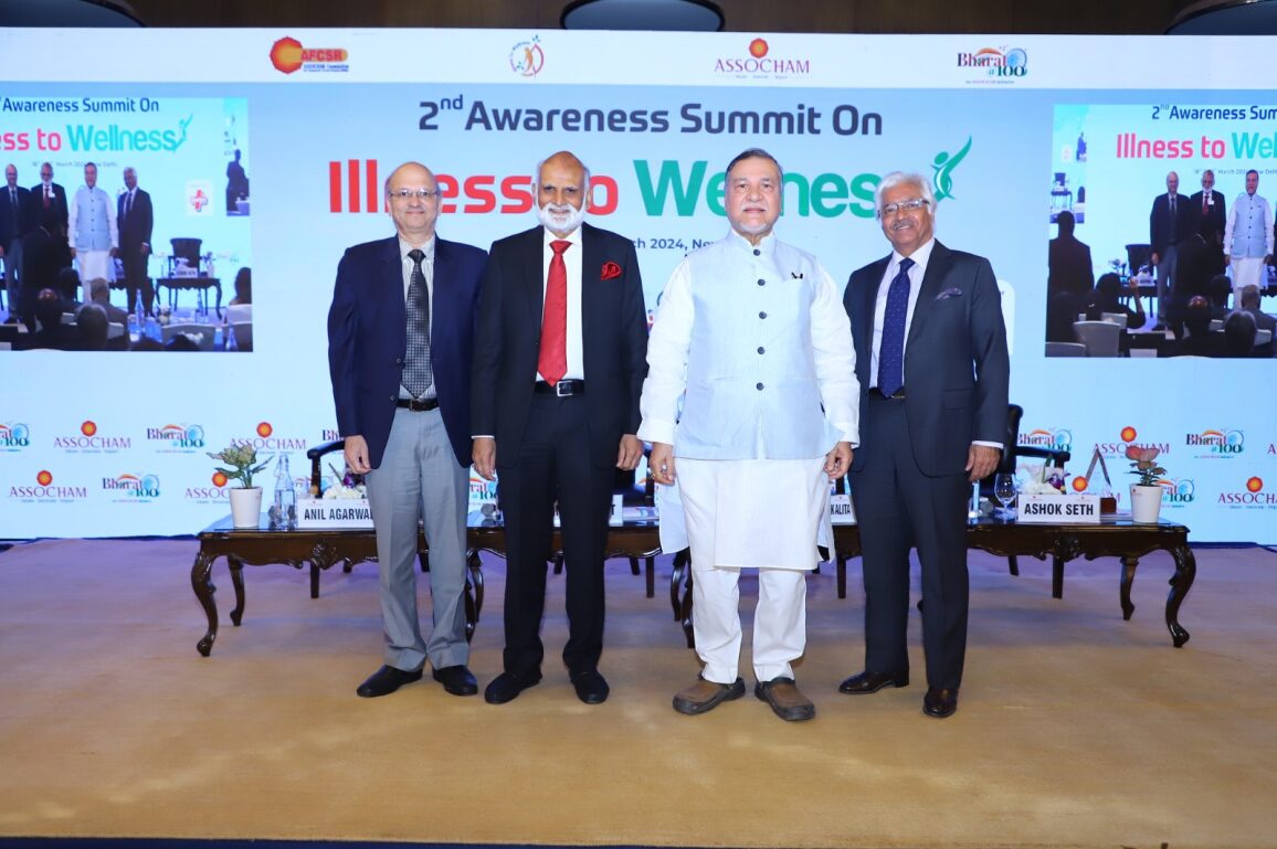 Esteemed Chief Guest Shri Bhubaneswar Kalita, Chairperson, Parliamentary Standing Committee on Health, and Family Welfare, while addressing the 2nd #ASSOCHAMAwarenessSummit on #IllnesstoWellness, echoed the sentiment that health and hygiene are foundational to prosperous