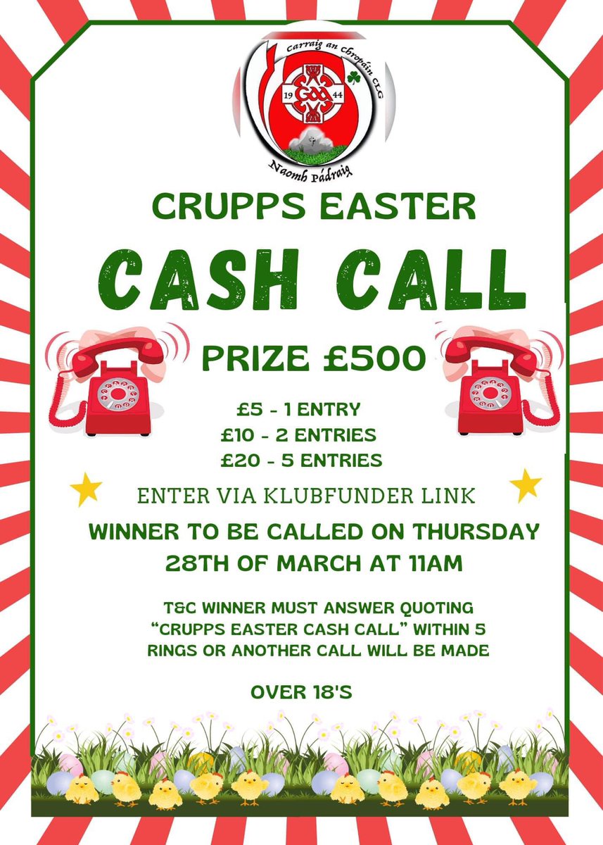 Enter here!

klubfunder.com/Clubs/Carrickc…