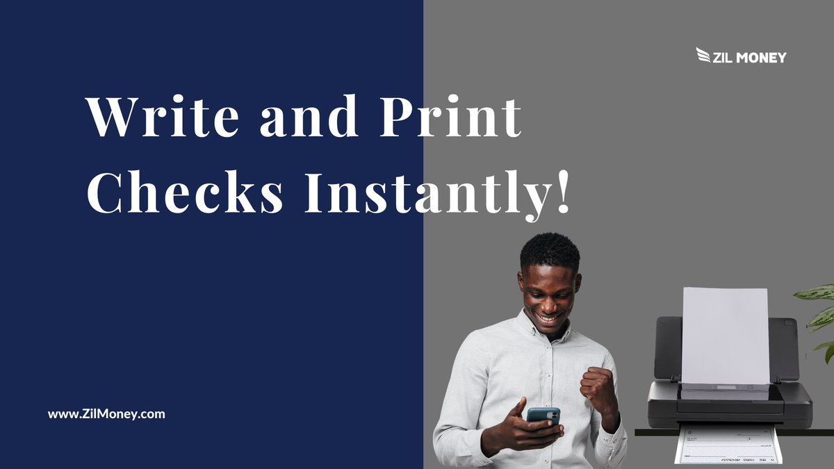 ZilMoney's tweet image. ZilMoney.com allows you to write checks online and print them instantly on demand using any printer. Sign up now.

Learn more: zilmoney.com/write-check-fr…

#WriteChecksOnline #WriteCheckFree