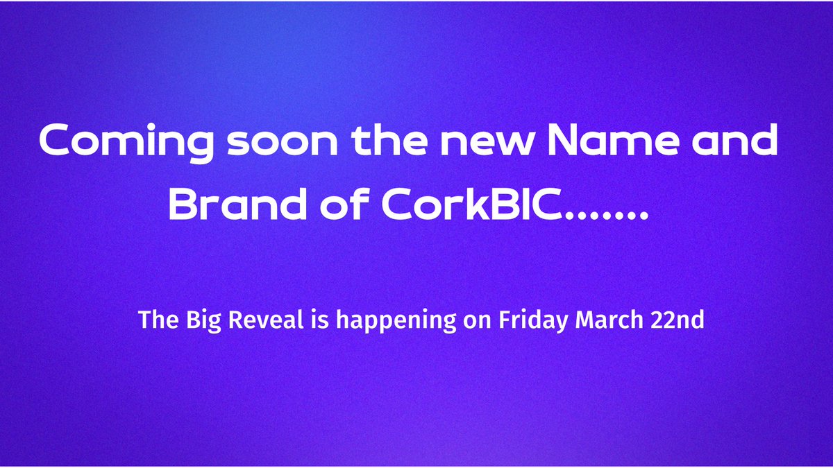 We are so excited that we are nearly ready to announce our NEW NAME and BRAND - We started the process in October and after months of work and many meetings we have a new Name & Brand of which we are very proud, and we believe will build on the fantastic legacy of CorkBIC