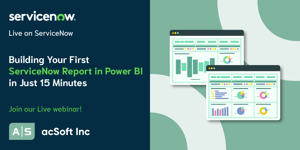 Alpha Serve (@alpha_serve) on Twitter photo 🚀 Unlock the power of #ServiceNow reporting with #PowerBI
Join our webinar and learn how to create impactful reports in just 15 minutes! Don't miss out — register now 👇store.servicenow.com/sn_appstore_st…
#acSoft #AlphaServe #DataAnalytics <a href="/HelloKnowledge/">Knowledge 2025</a> <a href="/ServiceNowNews/">ServiceNow News</a> <a href="/MSPowerBI/">Microsoft Power BI</a> 🚀 Unlock the power of #ServiceNow reporting with #PowerBI
Join our webinar and learn how to create impactful reports in just 15 minutes! Don't miss out — register now 👇store.servicenow.com/sn_appstore_st…
#acSoft #AlphaServe #DataAnalytics <a href="/HelloKnowledge/">Knowledge 2025</a> <a href="/ServiceNowNews/">ServiceNow News</a> <a href="/MSPowerBI/">Microsoft Power BI</a>