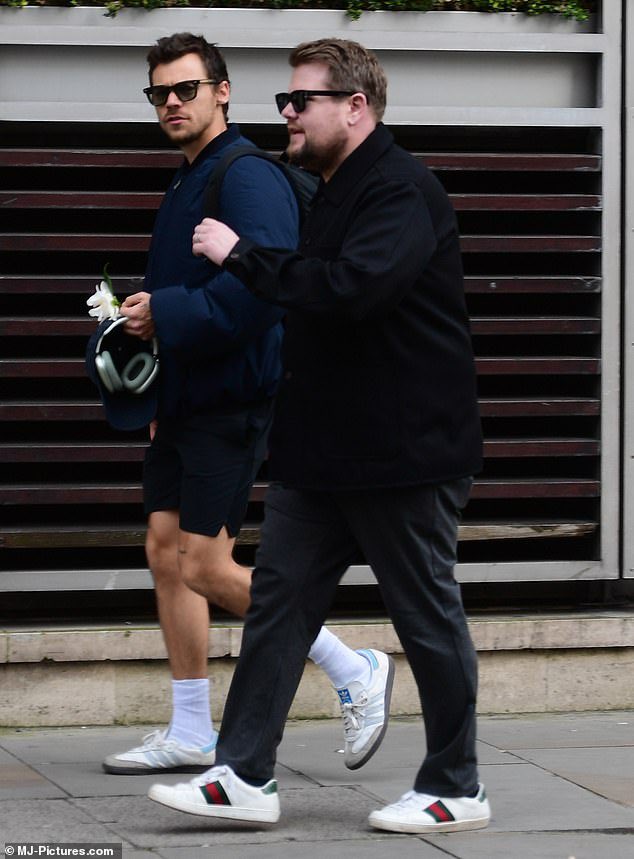 Harry walking with James out and about recently!