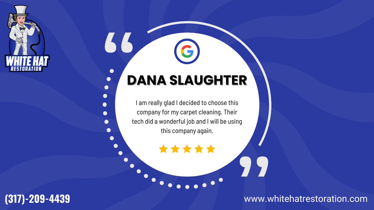 HatRestoration's tweet photo. Thank you, Dana! We're delighted to hear that you're glad you chose our company for your carpet cleaning needs. It's wonderful to know that our technician did a great job, and we look forward to serving you again in the future. Your satisfaction is our priority!

#HappyCustomer https://t.co/DexfYkZbXp