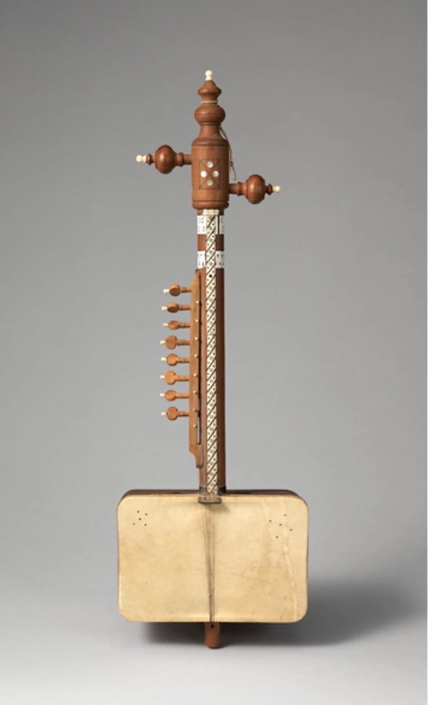 گریتاسولبین، در سال ۱۹۶۸ به کابل سفر می‌کند و این غیچک را می‌خرد. ظرافت و دقتِ به کابرده شده در ساختن این غیچک، حکایت‌گر انحطاط سلیقه در روزگار ماست. قطع نظر از صدا، خود این غیچک یک اثر هنری برجسته است.