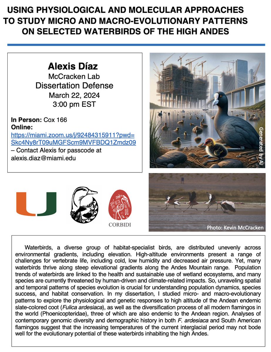 Ahh it's hapenning! My defense is tomorrow, Friday, March 22, at 3 pm Eastern (2 pm Peru). If you'are interested in attending via Zoom. For login info please just DM me. miami.zoom.us/j/92484315911?…