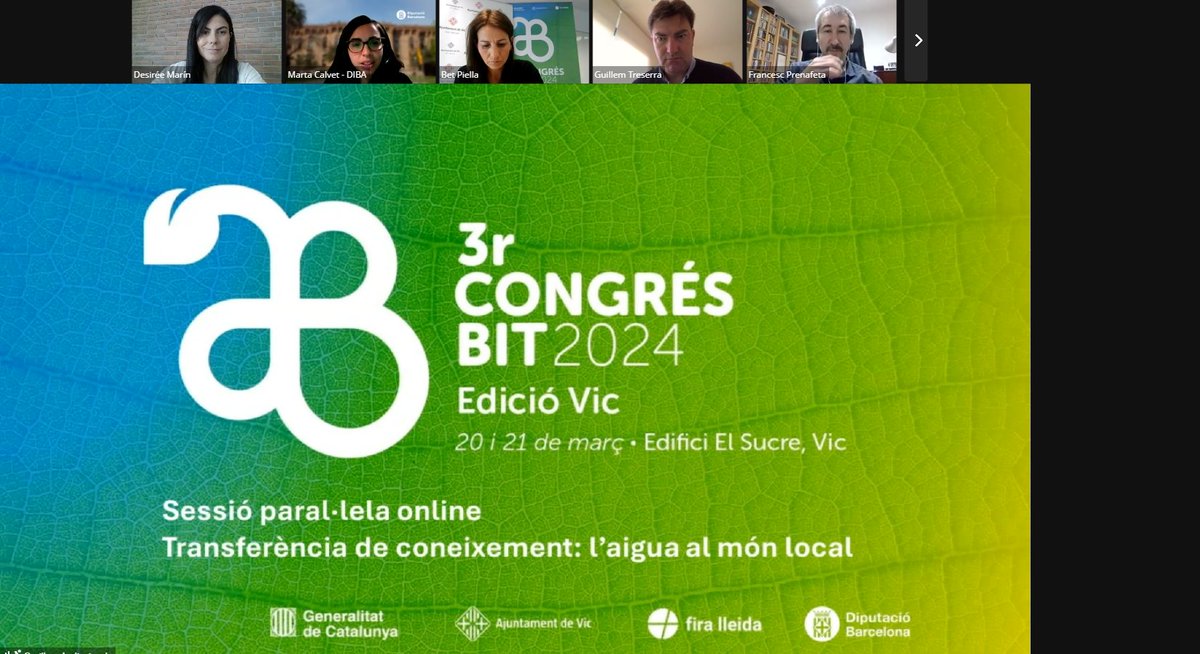 Veolia_Cat's tweet photo. 🗣️ La nostra directora d'Innovació, @desi_marin, ha compartit en la tercera edició del @congresBIT l'acompanyament que oferim des d'Agbar als ajuntaments perquè puguin assessorar a les empreses del territori en com reduir la seva petjada hídrica, estalviant i reutilitzant l'aigua.