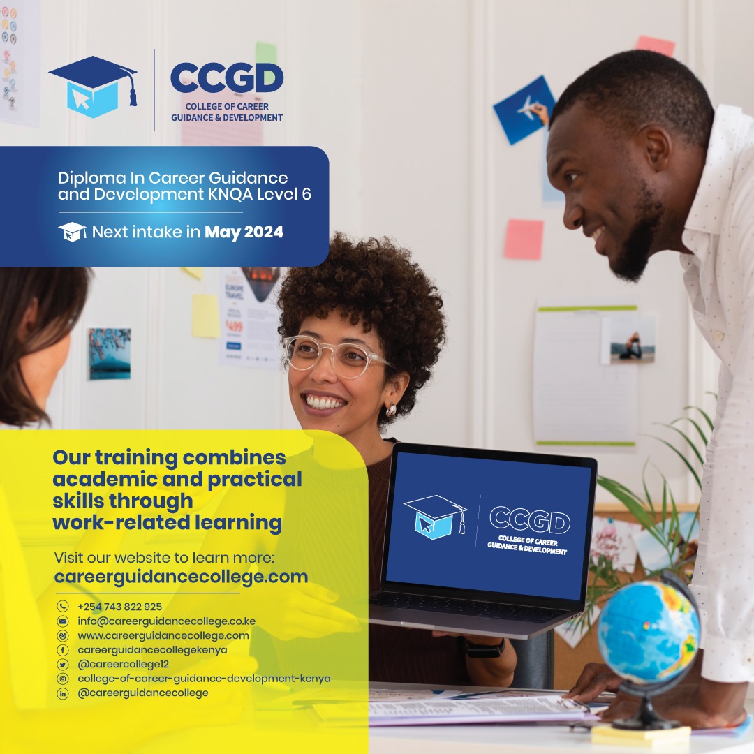 APPLY FOR CAREER GUIDANCE &amp; DEV COURSE: Are you professionally trained to offer Career Guidance &amp; Development Services in schools, youth, workplaces and communities? MAY 2024 INTAKE ONGOING, APPLY here portal.careerguidancecollege.com <a href="/citizentvkenya/">Citizen TV Kenya</a> #mpesa #careers #YouthEmpowerment