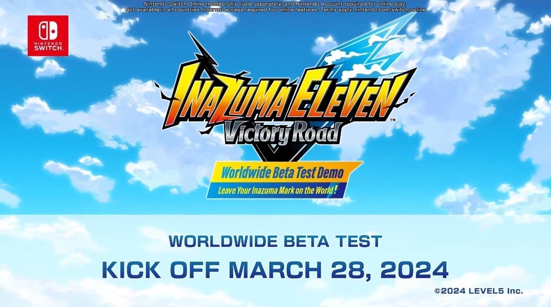 FolagoR's tweet photo. La beta de Inazuma Eleven Victory Road saldrá el 28 de Marzo a las 12:00pm. Por fin. https://t.co/gtbi5pQTsN