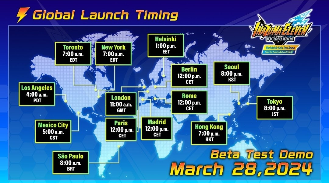 FolagoR's tweet photo. La beta de Inazuma Eleven Victory Road saldrá el 28 de Marzo a las 12:00pm. Por fin. https://t.co/gtbi5pQTsN
