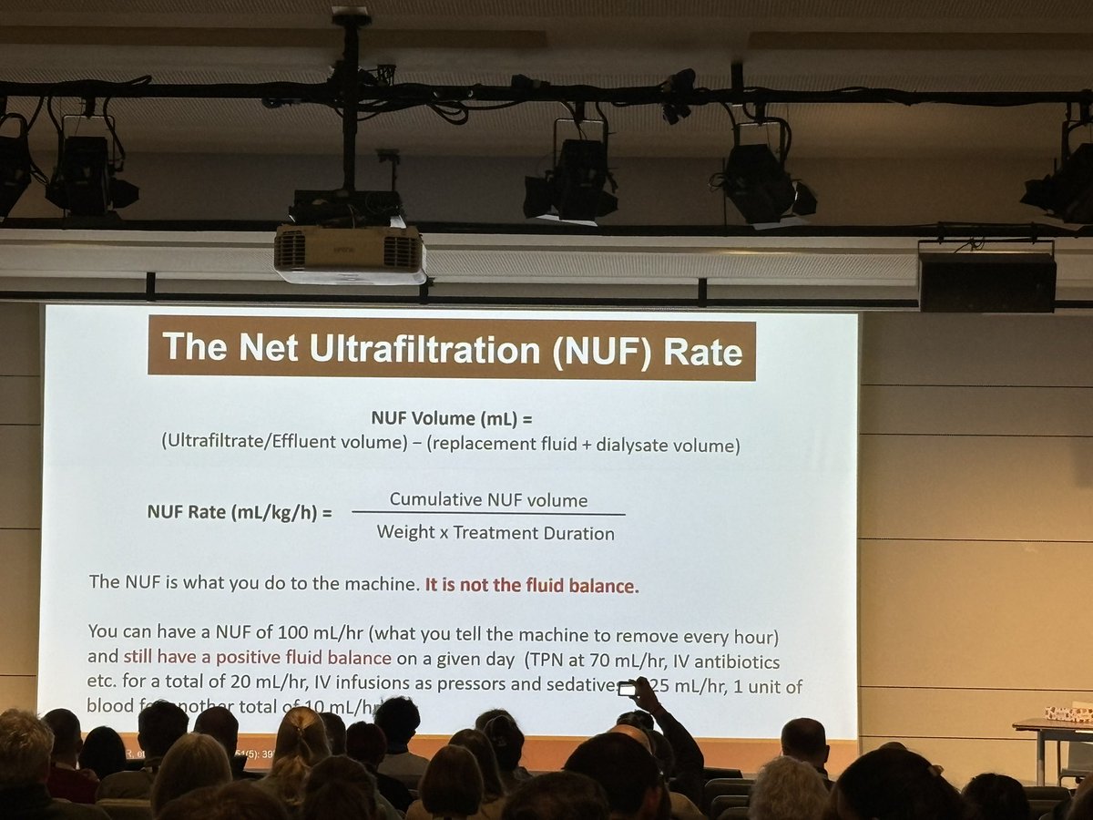 BaiardoMartina's tweet photo. Now on stage @BellomoRinaldo for #ISICEM24
💦 #CKRT as a tool for managing #fluid status in #critiacllyill patients
How do you manage net ultrafiltration rate? https://t.co/bzjUtgq0kO