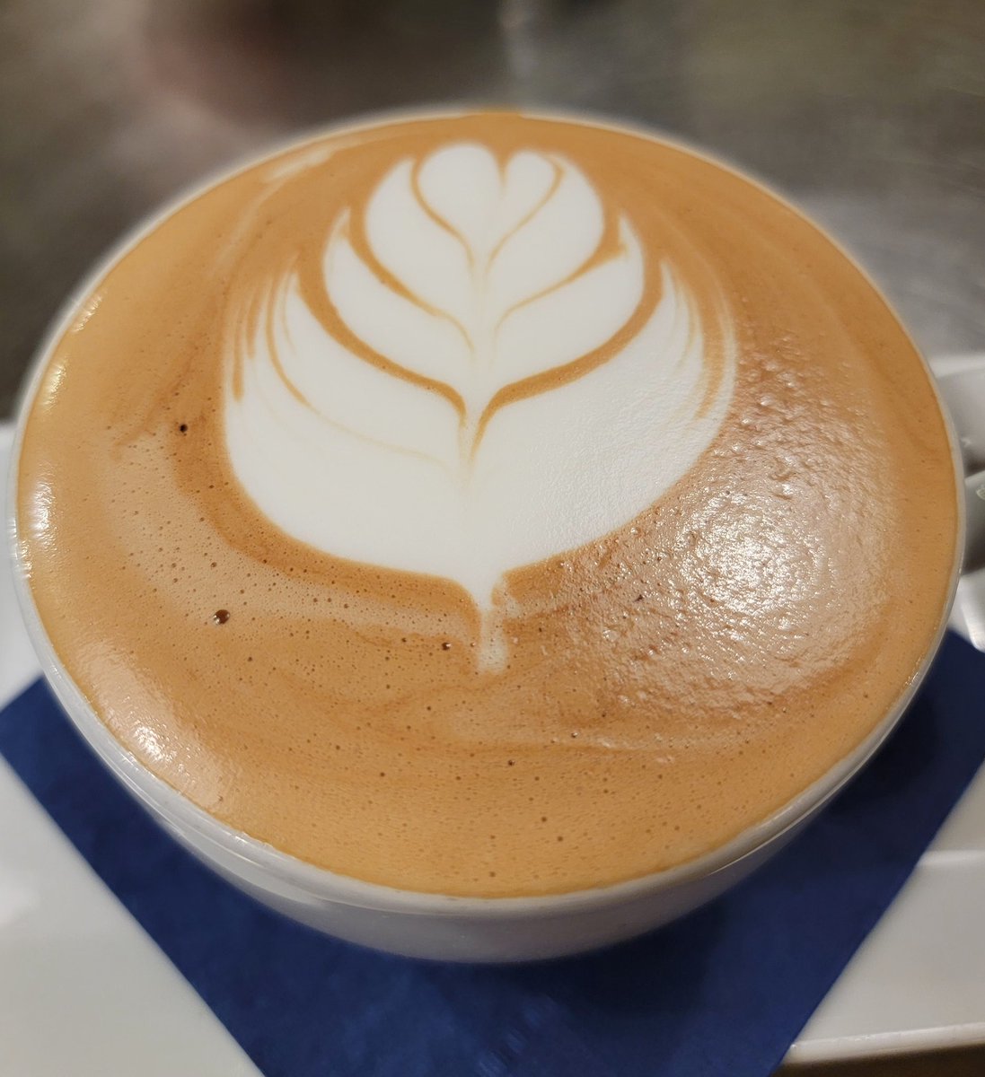 And now for something completely different...

Alongside consulting, I've been a barista for six years and counting now. Here's my first pour of the day. Good morning!