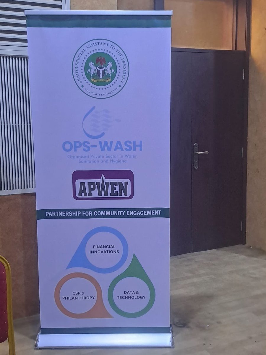 2024 World Water Day 
Press conference of the Presidential community engagement  across the six regions 
In partnership with <a href="/APWEN_NG/">ASSOCIATION OF PROFESSIONAL WOMEN ENGINEERS OF NIG</a> and <a href="/OPSWASH1/">OPS-WASH</a> 
Today, as we celebrate World Water Day, we are reminded of the criticality of water and sanitation in the pursuit of sustainable