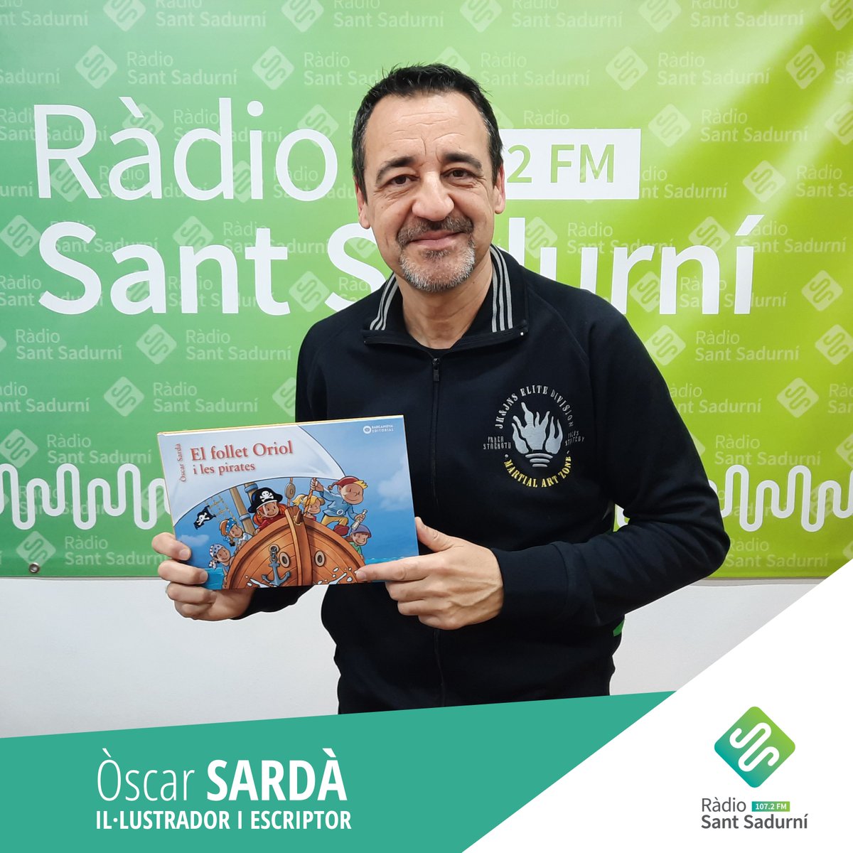 📚 Al @penedesenxarxa, avui hem presentat “El Follet Oriol i les Pirates”, la 3⃣0⃣a aventura del personatge de l’il·lustrador i escriptor sadurninenc @artoscarsarda, que serveix per celebrar els 2⃣0⃣anys del follet ⏯️ Trobareu l'entrevista a: go.ivoox.com/rf/126273209