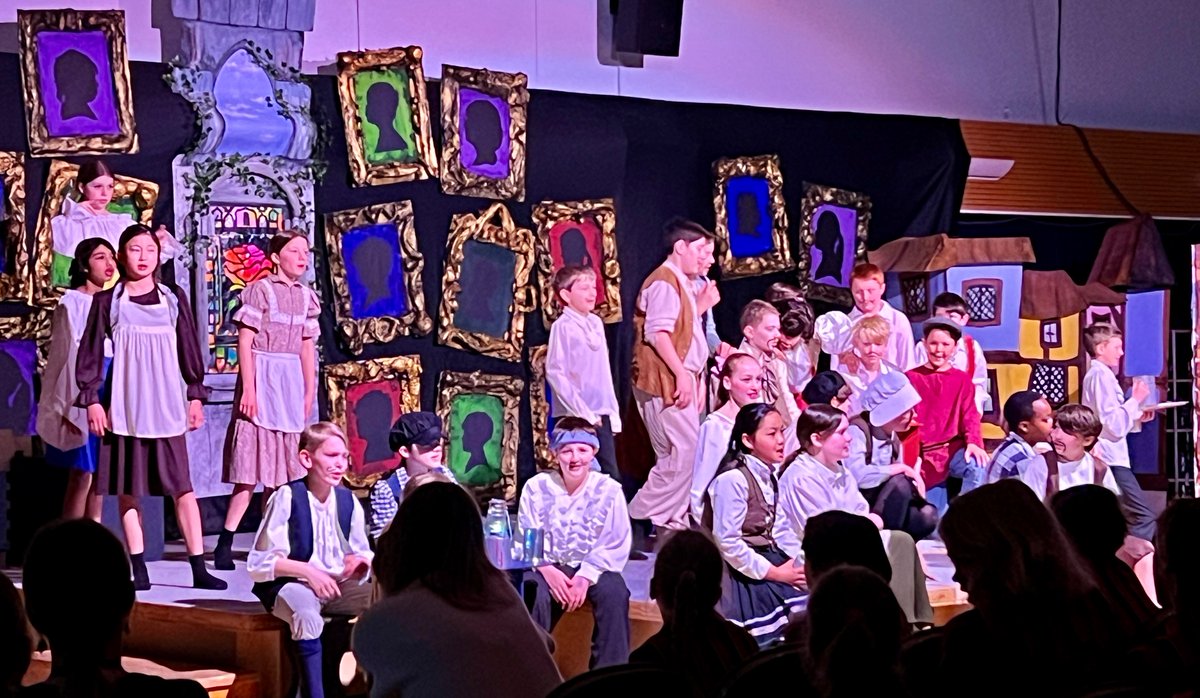 Year 6 @St_faiths are in full flow with their performance of #BeautyandtheBeast  to Years 3-5 who are entranced! Congratulations to Miss Kennerley and Mrs McGreggor for their expert direction. #Wyverns