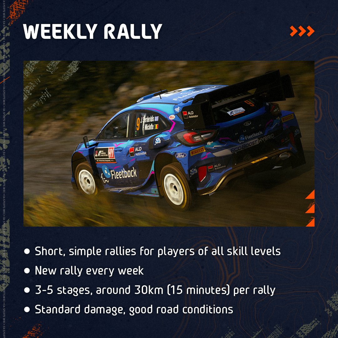 EASPORTSWRC's tweet photo. There's never been a better time to compete against the #EASPORTSWRC community 🎮

Here are the game's Official Clubs, powered by EA Racenet 🚘 

➡ https://t.co/54rI0yRPX0