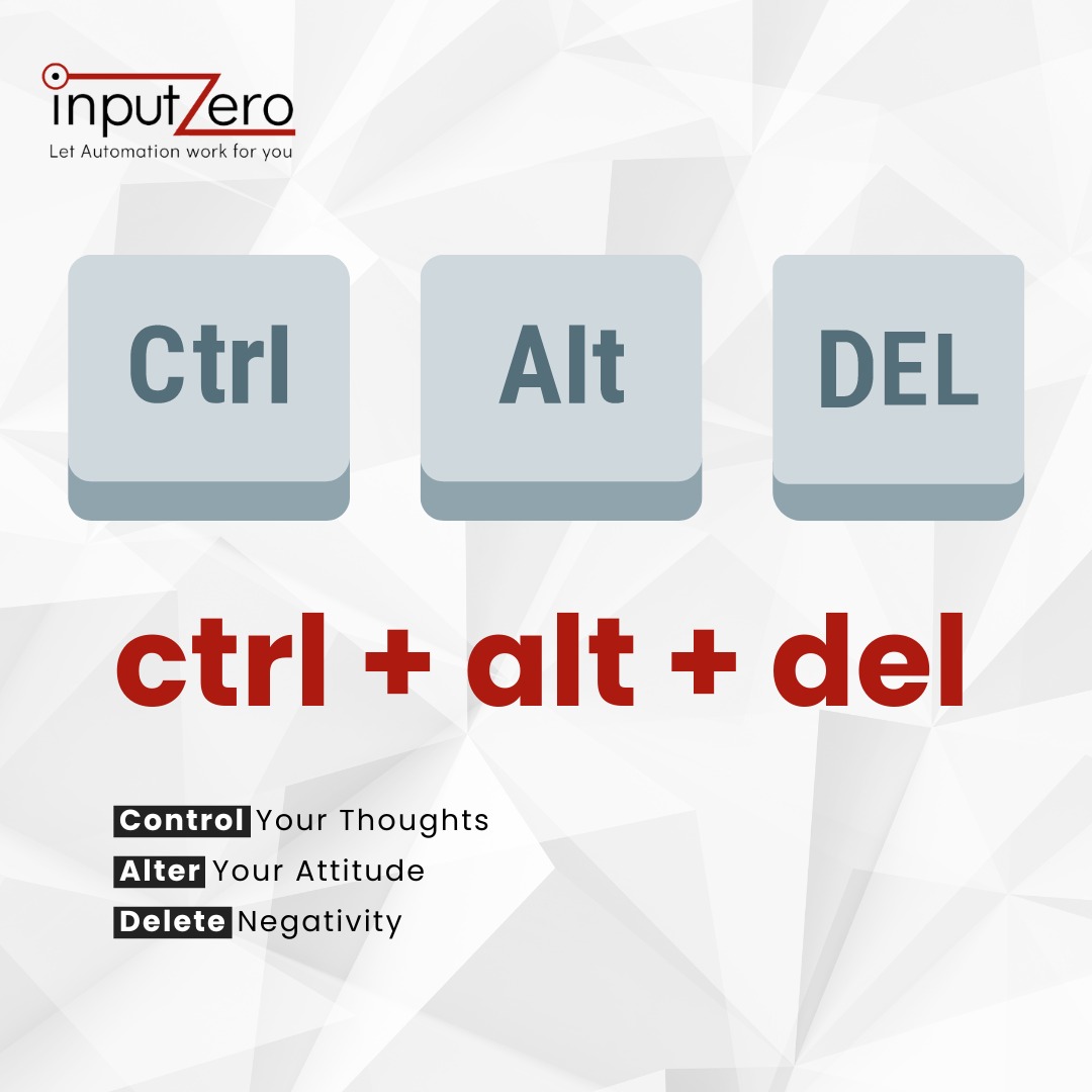 input_zero's tweet photo. Declutter your thoughts, ditch negativity, and install a fresh wave of positivity. Who's ready to hit ctrl+alt+del on their worries and unlock an empowered mindset? ⌨️️➕
.
.
#positivityreboot #mentaldeclutter #deletenegativity #mindsetiseverything #empoweredyou #growthmindset https://t.co/vEKPLaMnZb