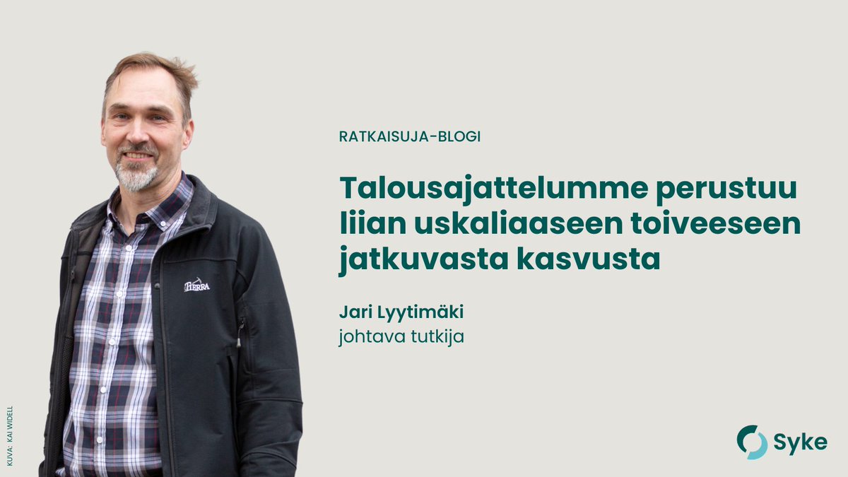 SYKEinfo's tweet photo. #SykeBlog Jari Lyytimäki : #Ympäristötiede kannustaa toivetaloudesta reaalitalouteen. Vaikka tieto luonnonvarojen ylikulutuksesta on tärkeää, yhtä olennaista on tieto, joka auttaa luomaan kestävää ja iloista elämää kaikille #kestävyysmurros https://t.co/gjQSJ5wKVa https://t.co/dCCTo0DA8B