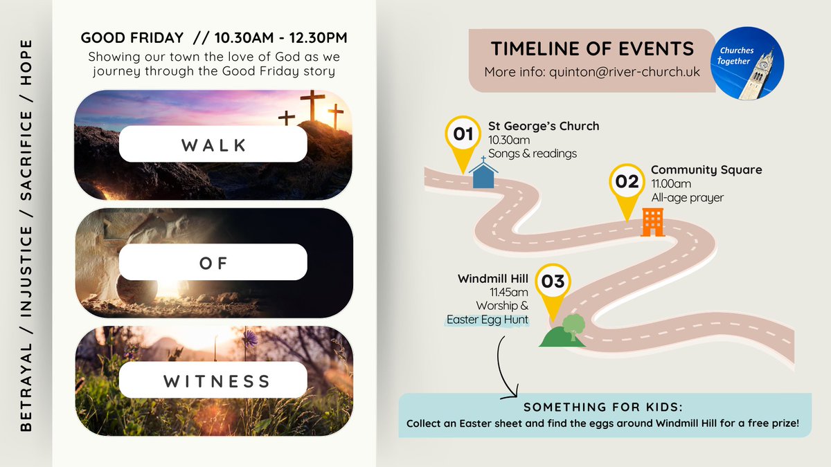 Good Friday walk of Witness in Gravesend town centre. <a href="/SeeOfRochester/">@SeeOfRochester</a> <a href="/ChurchesTogeth2/">Churches Together Gravesend</a>