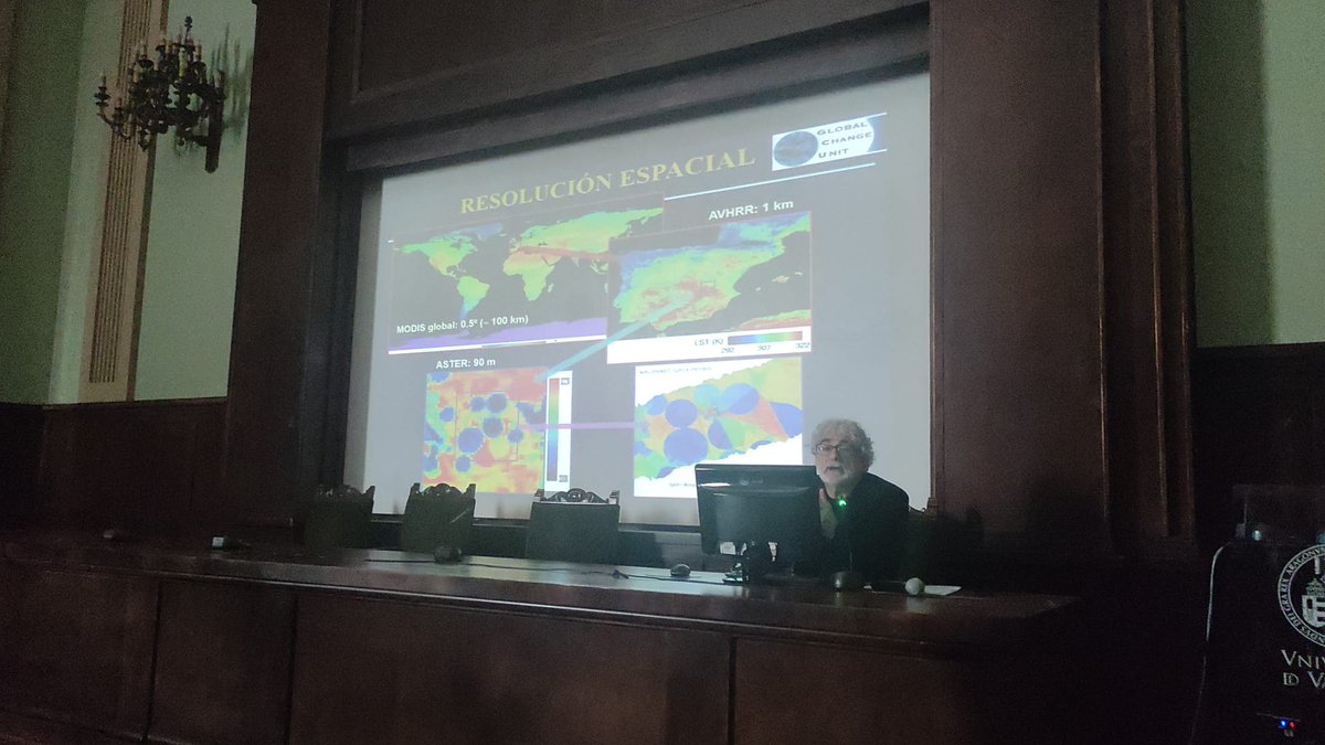 Conferència “Estimació de la temperatura de la superfície terrestre des de satèl·lit”, per José Antonio Sobrino, catedràtic Física de la Terra i Premi Jaume I de Protecció del Medi Ambient, amb motiu del Dia Meteorològic Mundial a la Comunitat Valenciana, a @UV_EG #UVCiència