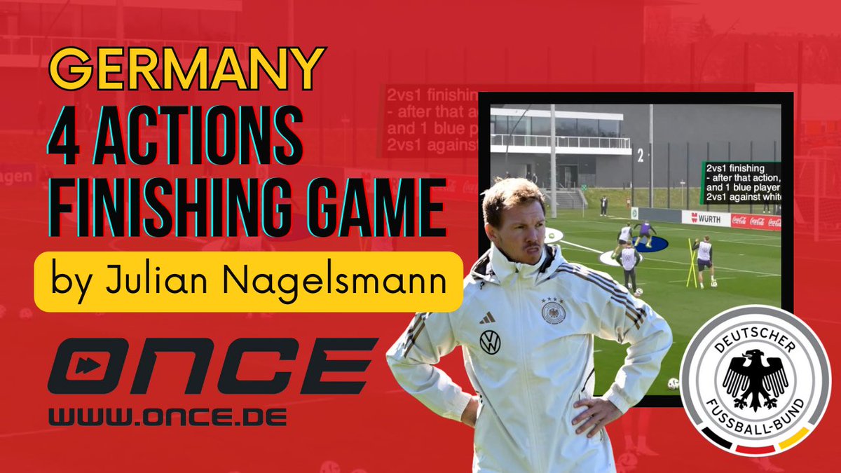 dariograbusic's tweet photo. Germany - 4 actions finishing game by Julian Nagelsmann

Video is made with @11OnceSport Pro Video Analyser.

#germany #finishingdrill #subscribe #juliannagelsmann #nagelsmann  #oncepro #football #soccer #coach #training #dariograbusic #nogomet #trening

https://t.co/XU200UrDrk https://t.co/FPdjUNnuTz