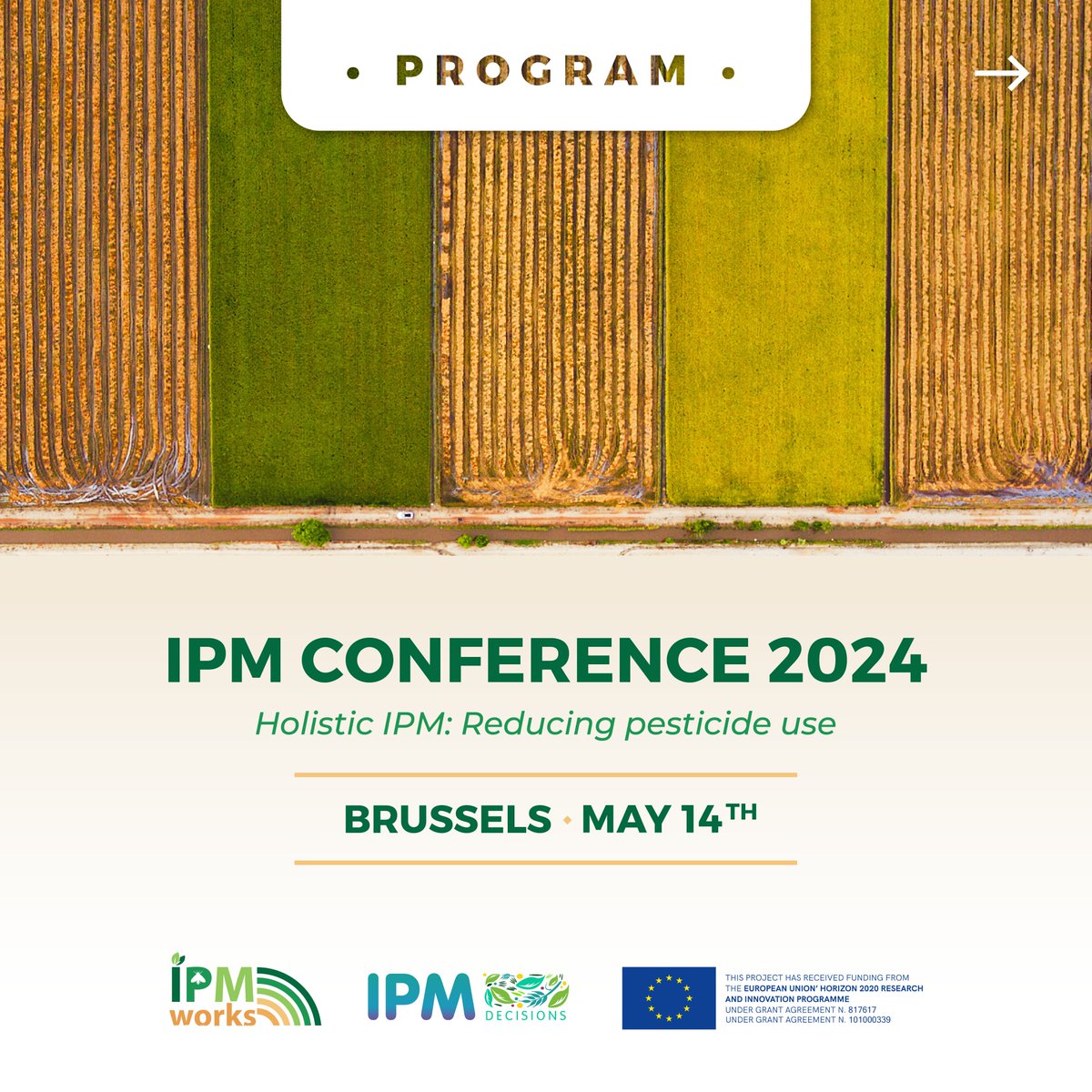 H2020IPMWorks's tweet photo. 📢 Last call for registrations! Don't miss out on the IPM Conference 2024, where experts will explore "Holistic IPM: Reducing Pesticide Use."

Check out the updated agenda!

Secure your spot now and join us for this transformative event!
👉 https://t.co/RoANhM90xs https://t.co/BkqG2QgLLn