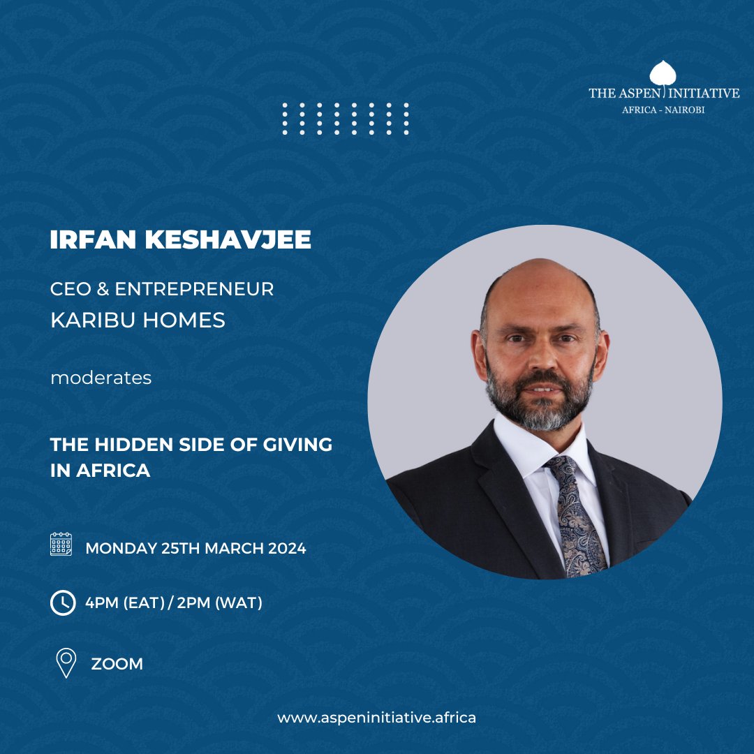 <a href="/IK_Kenya/">Irfan Keshavjee</a>, a seasoned CEO, entrepreneur, and Board Advisor, boasts 26 years of corporate experience in Eastern Africa. Founder of award-winning impact enterprises <a href="/KaribuHomes/">Karibu Homes</a> and <a href="/HoneyCareAfrica/">Honey Care Africa</a>  he's been honored with prestigious Ashoka and Acumen Fund Fellowships.