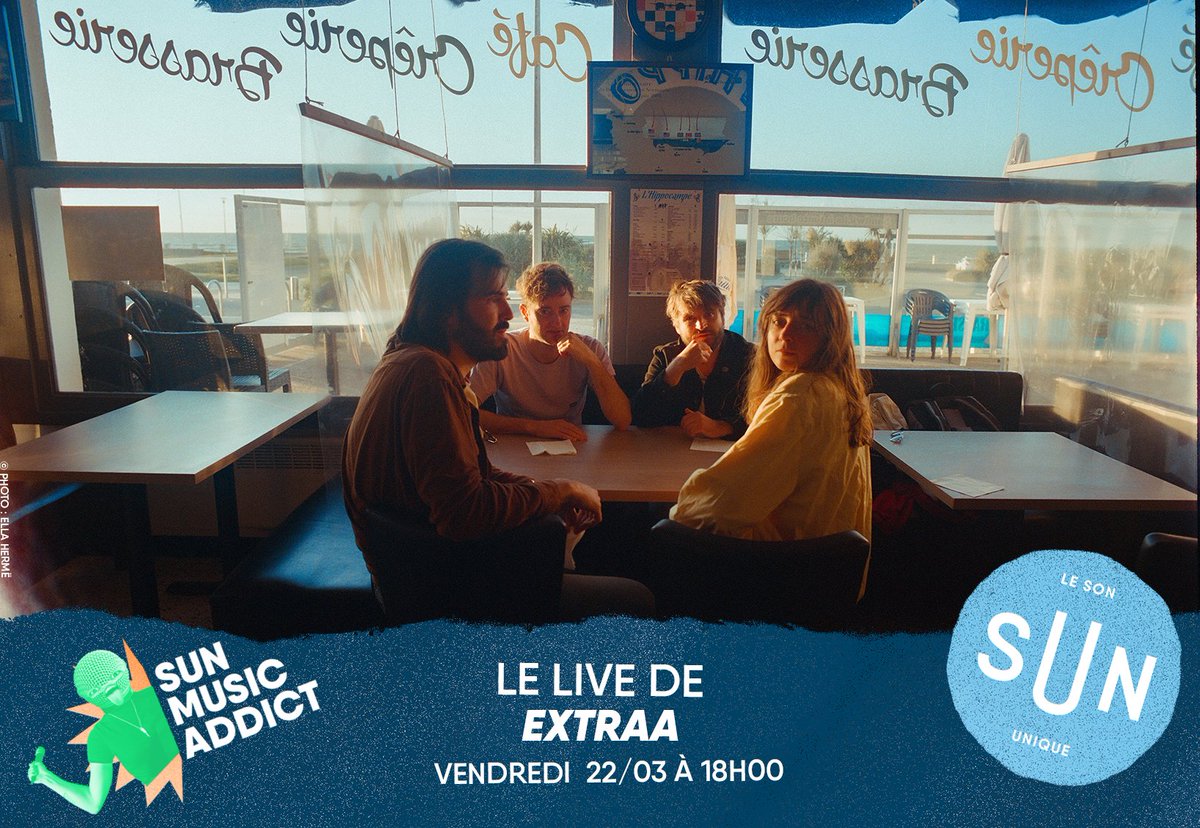 LeSonUnique's tweet image. Une formule indie enrichie en mélodies sucrées, en basses rondes et en rythmes onctueux, #Extraa  s’empare du #SUNMusicAddict demain à 18h sur toutes nos antennes ! 
Attention aux  effets désirables : sourire  bloqué vers le haut, urgente envie de vivre et sensation de planer !