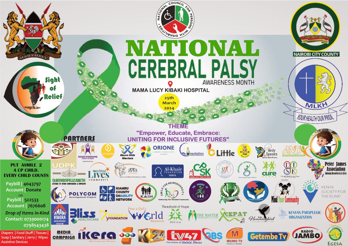 Cerebral palsy awareness day,25th March 2024