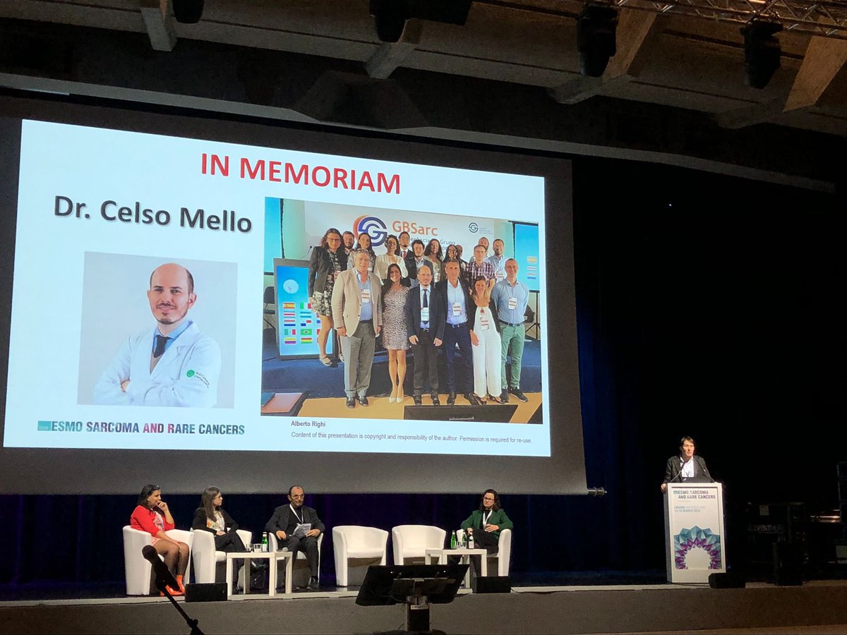 #ESMOSarcomaAndRareCancers24 A small tribute from Dr Righi to the GREAT #CelsoMello 👏🏻👏🏻👏🏻, we miss you every day