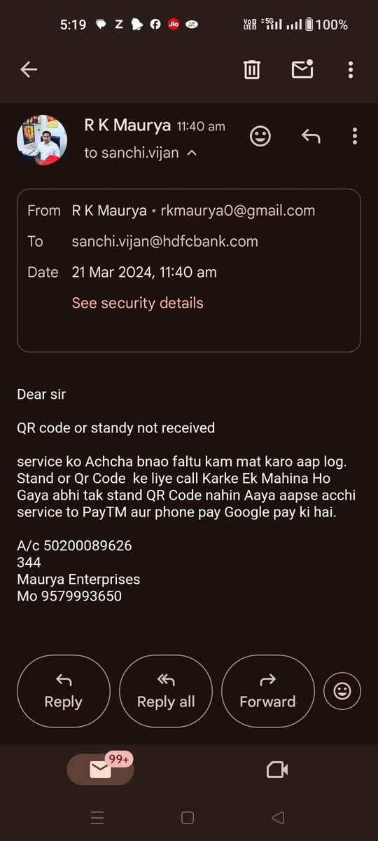 mauryaramkumar7's tweet photo. @HDFCBank_Cares @HDFC_Bank please help no support customer care. https://t.co/RblWC5ASYl