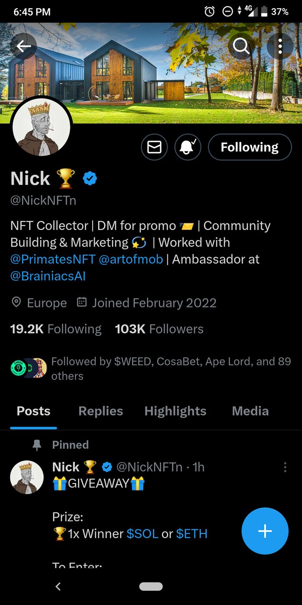 Lucky7everyday's tweet photo. @NickNFTn Done https://t.co/HxXiKO5j9I