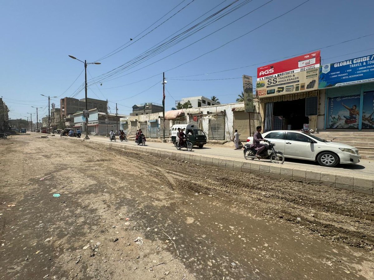 murtazawahab1's tweet photo. Happy to have inaugurated a scheme for rehabilitating the dual carriageway between  Orangi &amp; Mominabad Towns as well as some internal streets with paver blocks. Work is being executed by KMC for a cost of Rs 80 Mn #KarachiWorks https://t.co/m4dZQMJlzW