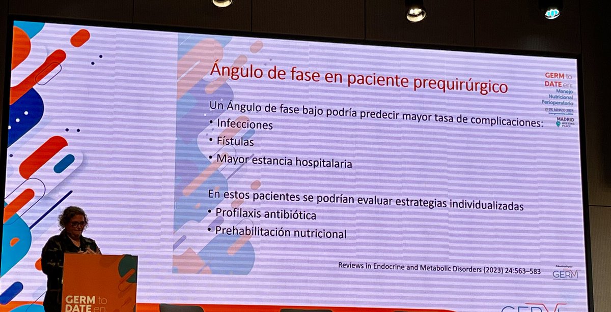 #GERMtoDATE Excelente ponencia de @iregonzalo que abre el debate sobre el cribado nutricional y el papel de la valoración morfo-funcional en #pacientequirurgico