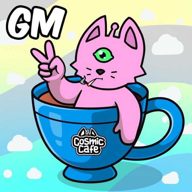 Gm Cosmic Fam 🐈☀️ Happy Thursday, Meow 😻 Make sure it’s Pawsome 🐾