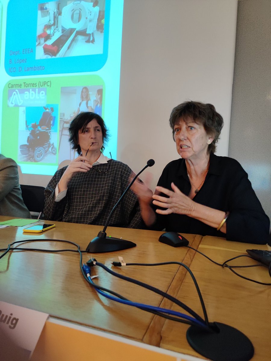 htrueta's tweet photo. @univgirona Beatriz López, doctora en informàtica i investigadora de @univgirona, i Yolanda Silva, neuròloga i cap d'estudis de l'#HTrueta , expliquen com es desenvolupa la biomedicina des dels àmbits acadèmic i assistencial en els centres sanitaris
#CafeGIPS https://t.co/SkW3kO9vQ5