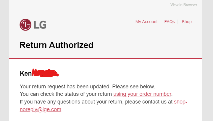 Chunghim's tweet photo. @LGUK How am I meant to get in touch regarding a return when the contact email provided says no-reply and the email just bounced... https://t.co/nOxxl3a84w