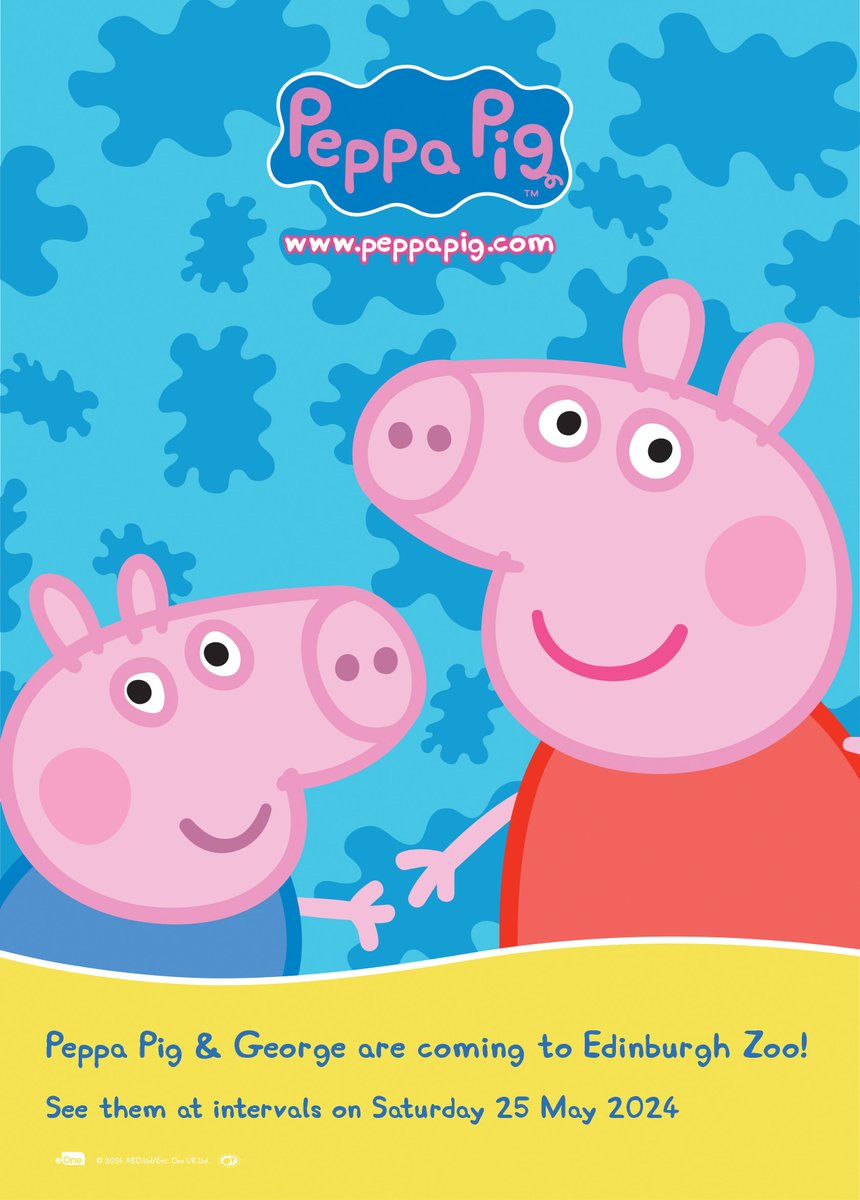 Peppa and George are coming to the zoo! Join us on Saturday 25 May for meet and greets and story time sessions with characters from the much loved children's TV show 'Peppa Pig' 🐷 Find out more 👉 bit.ly/PeppaAndGeorge…