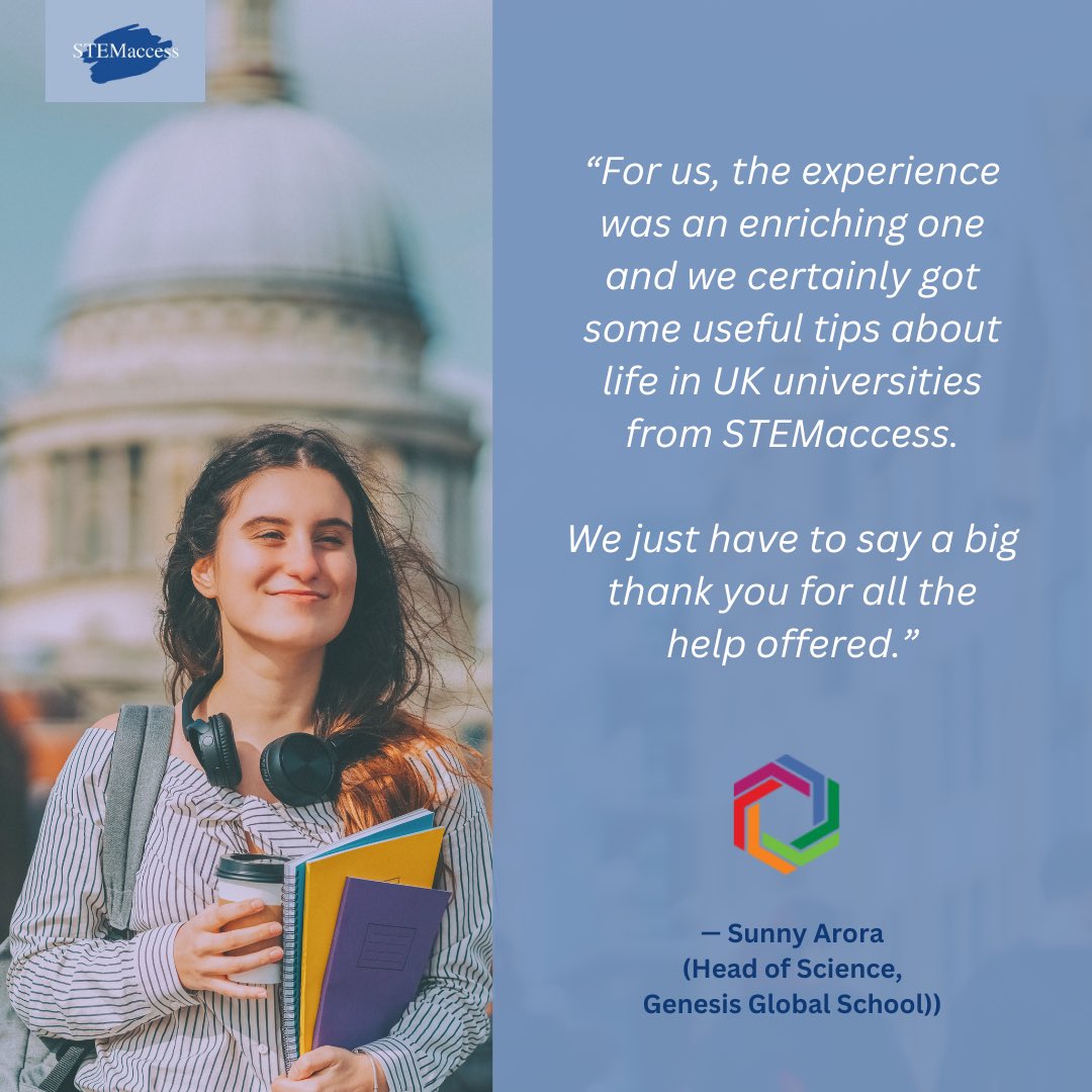 ⭐️ A fantastic review from Genesis Global School after our bespoke UCAS course! We work with schools to offer group tuition, intensive teaching programmes for students as well as specialist support for international schools on applying to UK universities 🇬🇧