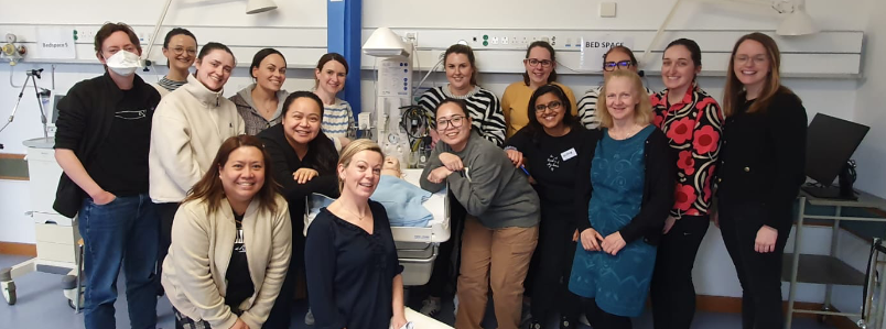 Practicing clinical skills in a safe environment promotes problem solving, advanced inquiry, and decision making and is also great fun- especially with this group of wonderful PICU and Children's Cardiac nurses! @CHI_Ireland @ucdsnmhs @ckmb1 @MargoLloyd15