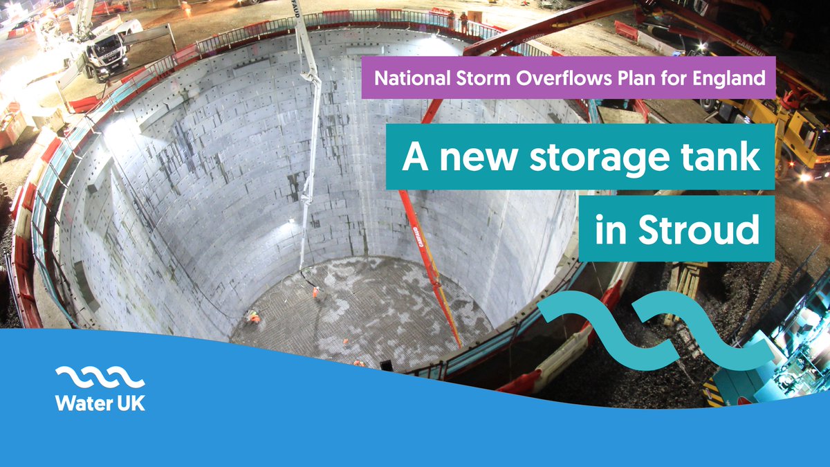 In Stroud @stwater is carrying out a £25 million programme of investment to upgrade the town’s sewer network and protect rivers in the area. Alongside four miles of new sewer pipe, the investment will result in new storm flow storage tanks the size of three Olympic swimming…