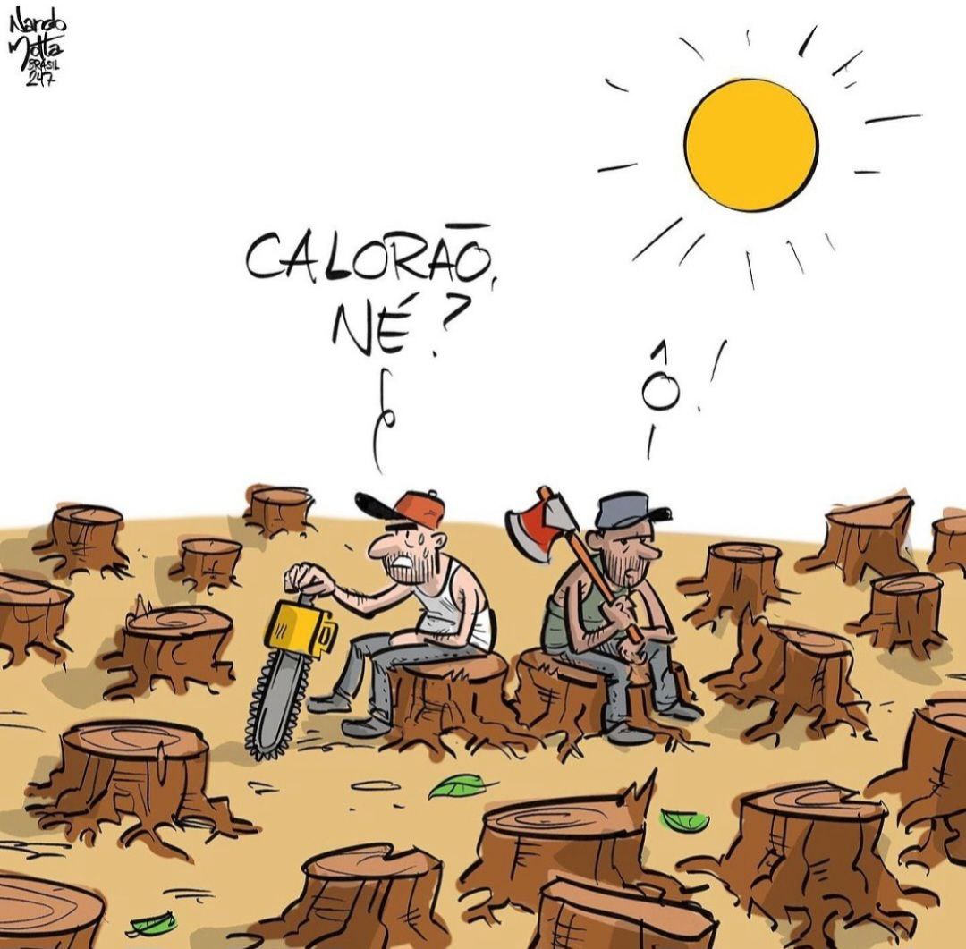 Estamos batendo sucessivos recordes de altas temperaturas. É preciso responsabilidade ambiental. A ação desenfreada do capitalismo está destruindo o planeta. Ecossocialismo, pense nisso!